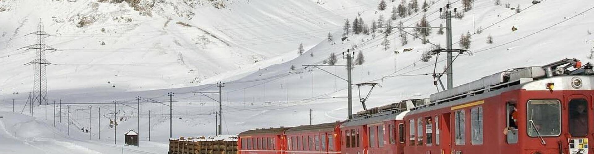 Il Trenino Rosso del Bernina a Tirano